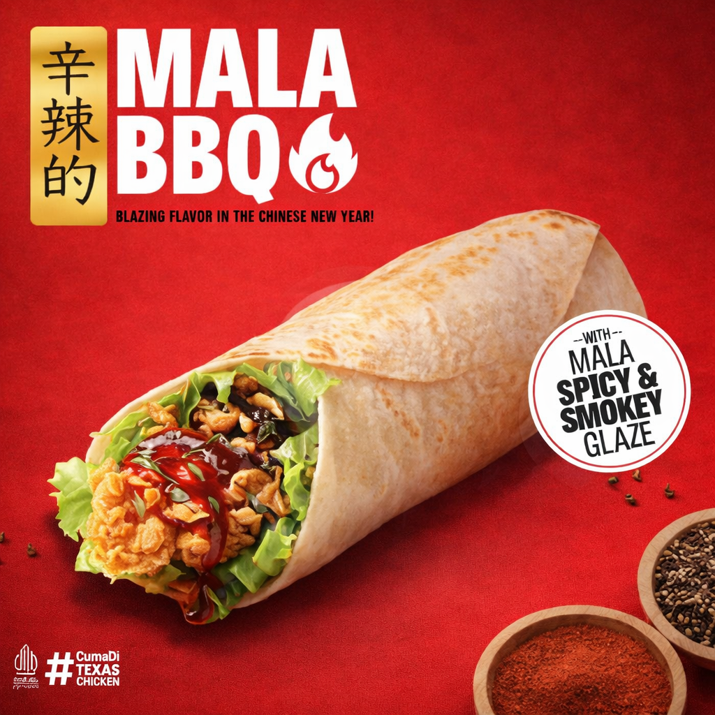 Mala Bbq Wrap